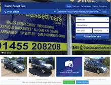 Tablet Screenshot of duntonbassettcars.co.uk